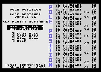 POLE POSITION RACE DESIGNER [XEX] image